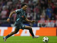 Lois Openda centre-forward of RB Leipzig and Belgium during the UEFA Champions League 2024/25 League Phase MD1 match between Atletico de Mad...