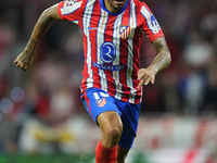 Angel Correa right winger of Atletico de Madrid and Argentina during the UEFA Champions League 2024/25 League Phase MD1 match between Atleti...