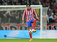 Jose Maria Gimenez centre-back of Atletico de Madrid and Uruguay controls the ball during the UEFA Champions League 2024/25 League Phase MD1...