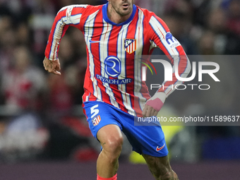 Rodrigo de Paul central midfield of Atletico de Madrid and Argentina in action during the UEFA Champions League 2024/25 League Phase MD1 mat...