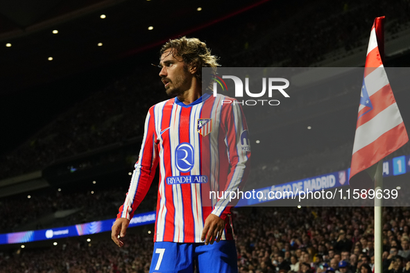 Antoine Griezmann second striker of Atletico de Madrid and France during the UEFA Champions League 2024/25 League Phase MD1 match between At...