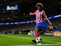 Antoine Griezmann second striker of Atletico de Madrid and France does passed during the UEFA Champions League 2024/25 League Phase MD1 matc...