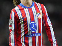 Antoine Griezmann second striker of Atletico de Madrid and France reacts during the UEFA Champions League 2024/25 League Phase MD1 match bet...