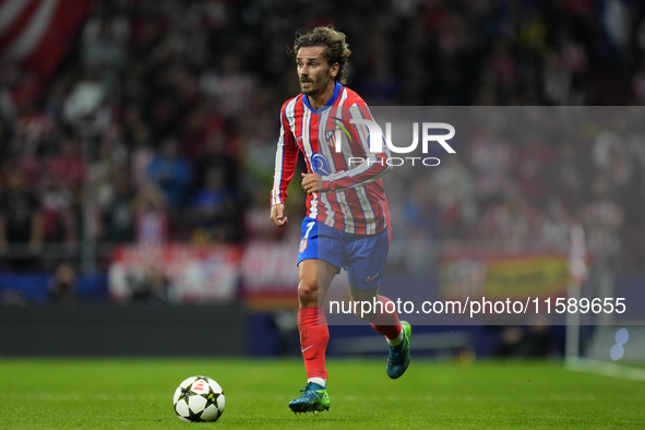 Antoine Griezmann second striker of Atletico de Madrid and France during the UEFA Champions League 2024/25 League Phase MD1 match between At...