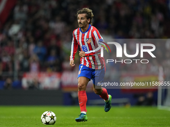 Antoine Griezmann second striker of Atletico de Madrid and France during the UEFA Champions League 2024/25 League Phase MD1 match between At...