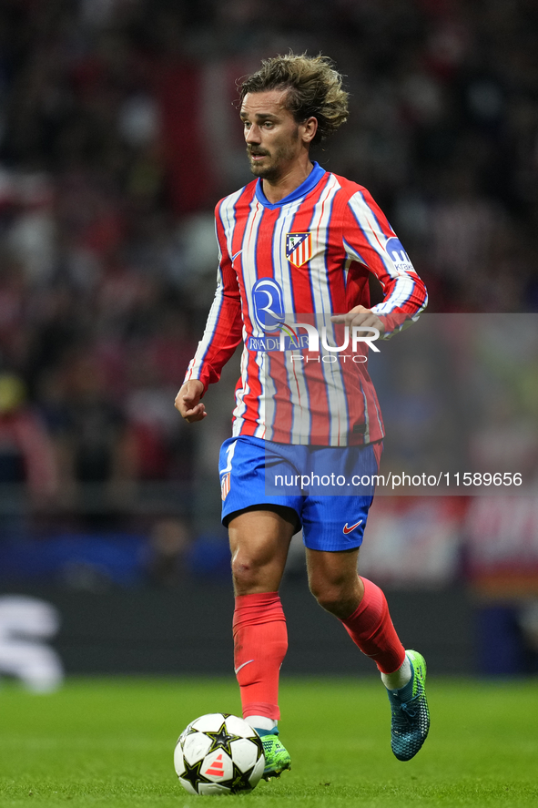 Antoine Griezmann second striker of Atletico de Madrid and France during the UEFA Champions League 2024/25 League Phase MD1 match between At...