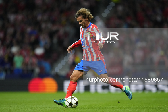 Antoine Griezmann second striker of Atletico de Madrid and France during the UEFA Champions League 2024/25 League Phase MD1 match between At...