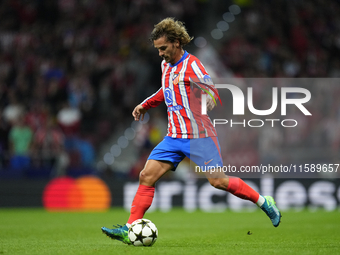 Antoine Griezmann second striker of Atletico de Madrid and France during the UEFA Champions League 2024/25 League Phase MD1 match between At...