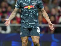 David Raum left-Back of RB Leipzig and Germany  during the UEFA Champions League 2024/25 League Phase MD1 match between Atletico de Madrid a...