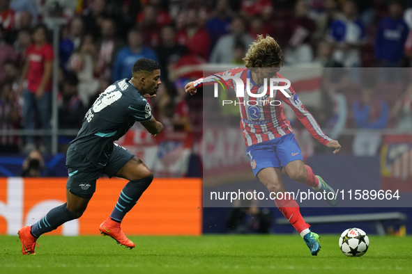 Antoine Griezmann second striker of Atletico de Madrid and France during the UEFA Champions League 2024/25 League Phase MD1 match between At...