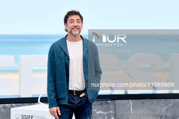 Javier Bardem attends the photocall for the Donostia Awards during the 72nd San Sebastian International Film Festival in San Sebastian, Spai...