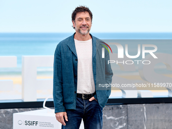 Javier Bardem attends the photocall for the Donostia Awards during the 72nd San Sebastian International Film Festival in San Sebastian, Spai...