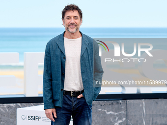 Javier Bardem attends the photocall for the Donostia Awards during the 72nd San Sebastian International Film Festival in San Sebastian, Spai...