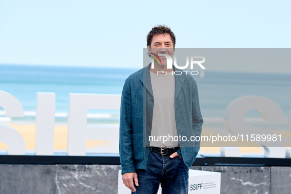 Javier Bardem attends the photocall for the Donostia Awards during the 72nd San Sebastian International Film Festival in San Sebastian, Spai...