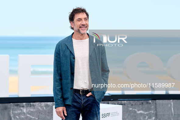 Javier Bardem attends the photocall for the Donostia Awards during the 72nd San Sebastian International Film Festival in San Sebastian, Spai...