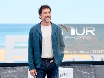 Javier Bardem attends the photocall for the Donostia Awards during the 72nd San Sebastian International Film Festival in San Sebastian, Spai...