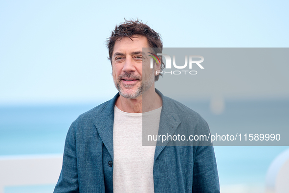 Javier Bardem attends the photocall for the Donostia Awards during the 72nd San Sebastian International Film Festival in San Sebastian, Spai...