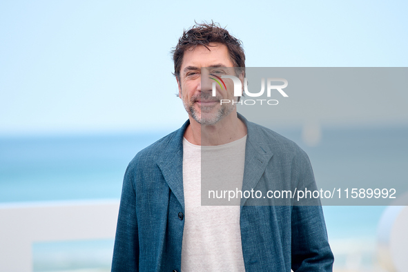 Javier Bardem attends the photocall for the Donostia Awards during the 72nd San Sebastian International Film Festival in San Sebastian, Spai...