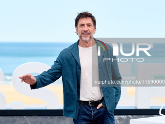 Javier Bardem attends the photocall for the Donostia Awards during the 72nd San Sebastian International Film Festival in San Sebastian, Spai...