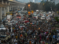 Various citizen organizations take out a torch rally in Kolkata, India, on September 20, 2024, in protest against the rape and murder of a s...