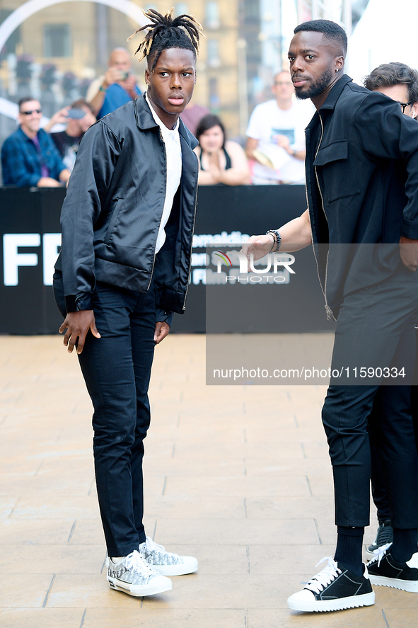 Nico Williams and Inaki Williams are at the Maria Cristina Hotel during the 72nd San Sebastian International Film Festival in San Sebastian,...