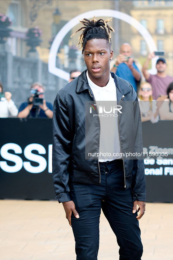 Nico Williams is at the Maria Cristina Hotel during the 72nd San Sebastian International Film Festival in San Sebastian, Spain, on September...