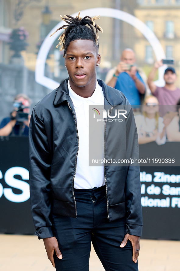 Nico Williams is at the Maria Cristina Hotel during the 72nd San Sebastian International Film Festival in San Sebastian, Spain, on September...