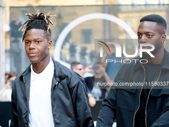 Nico Williams and Inaki Williams are at the Maria Cristina Hotel during the 72nd San Sebastian International Film Festival in San Sebastian,...