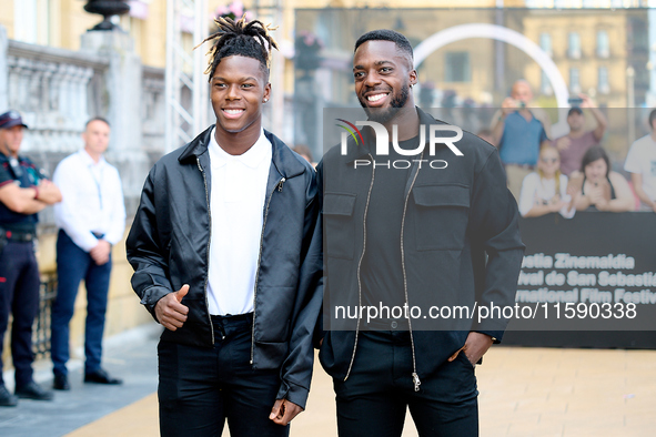 Nico Williams and Inaki Williams are at the Maria Cristina Hotel during the 72nd San Sebastian International Film Festival in San Sebastian,...