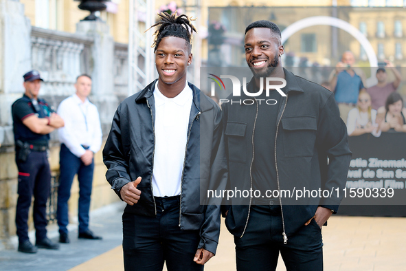 Nico Williams and Inaki Williams are at the Maria Cristina Hotel during the 72nd San Sebastian International Film Festival in San Sebastian,...