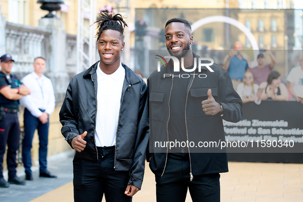 Nico Williams and Inaki Williams are at the Maria Cristina Hotel during the 72nd San Sebastian International Film Festival in San Sebastian,...