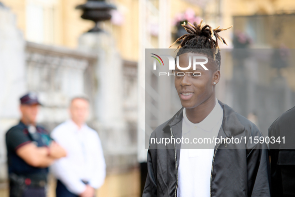 Nico Williams is at the Maria Cristina Hotel during the 72nd San Sebastian International Film Festival in San Sebastian, Spain, on September...