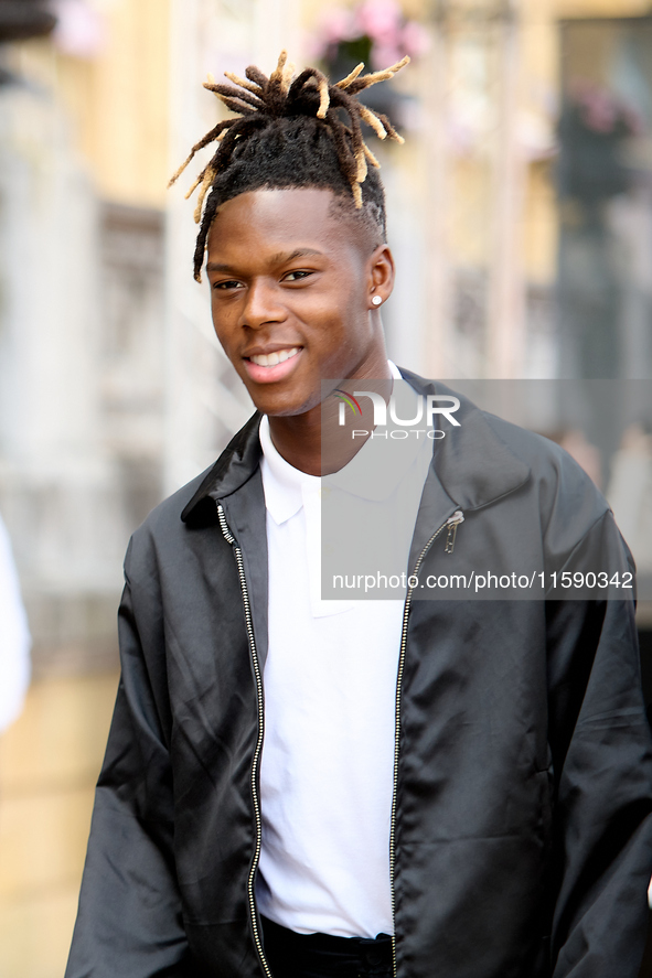 Nico Williams is at the Maria Cristina Hotel during the 72nd San Sebastian International Film Festival in San Sebastian, Spain, on September...