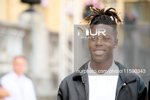 Nico Williams is at the Maria Cristina Hotel during the 72nd San Sebastian International Film Festival in San Sebastian, Spain, on September...