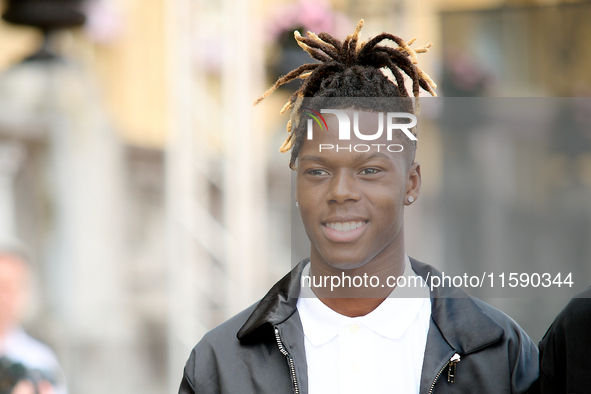 Nico Williams is at the Maria Cristina Hotel during the 72nd San Sebastian International Film Festival in San Sebastian, Spain, on September...