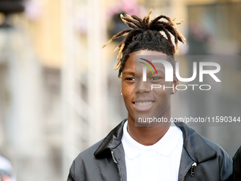 Nico Williams is at the Maria Cristina Hotel during the 72nd San Sebastian International Film Festival in San Sebastian, Spain, on September...