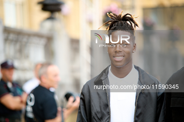 Nico Williams is at the Maria Cristina Hotel during the 72nd San Sebastian International Film Festival in San Sebastian, Spain, on September...