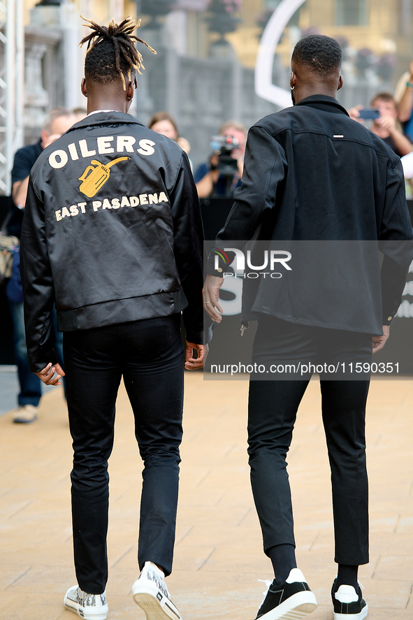 Nico Williams and Inaki Williams are at the Maria Cristina Hotel during the 72nd San Sebastian International Film Festival in San Sebastian,...