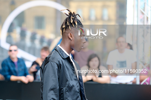 Nico Williams is at the Maria Cristina Hotel during the 72nd San Sebastian International Film Festival in San Sebastian, Spain, on September...