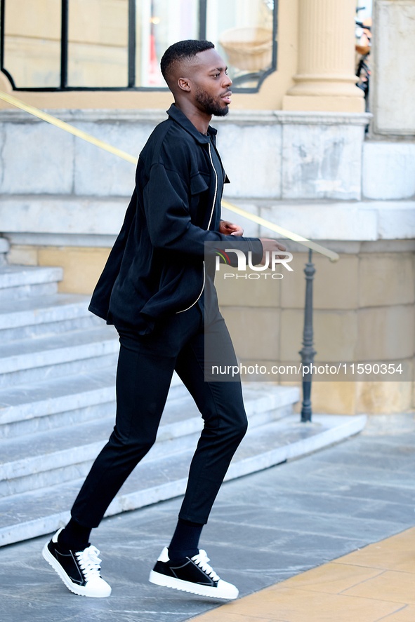 Inaki Williams stands at the Maria Cristina Hotel during the 72nd San Sebastian International Film Festival in San Sebastian, Spain, on Sept...