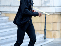 Inaki Williams stands at the Maria Cristina Hotel during the 72nd San Sebastian International Film Festival in San Sebastian, Spain, on Sept...