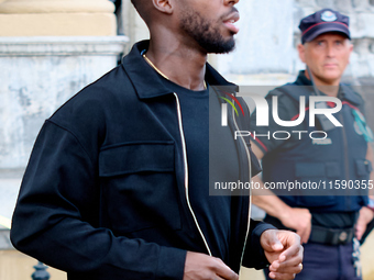 Inaki Williams stands at the Maria Cristina Hotel during the 72nd San Sebastian International Film Festival in San Sebastian, Spain, on Sept...