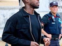 Inaki Williams stands at the Maria Cristina Hotel during the 72nd San Sebastian International Film Festival in San Sebastian, Spain, on Sept...