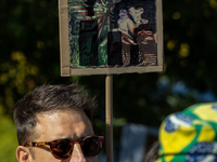 Protesters march during the global climate strike organized by Fridays for Future in Berlin, Germany, on September 20, 2024 (