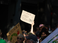 Thousands of people take part in a climate demonstration as part of the Fridays for Future climate action movement in Cologne, Germany, on S...