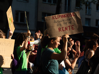 Thousands of people take part in a climate demonstration as part of the Fridays for Future climate action movement in Cologne, Germany, on S...