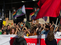 Thousands of people take part in a climate demonstration as part of the Fridays for Future climate action movement in Cologne, Germany, on S...