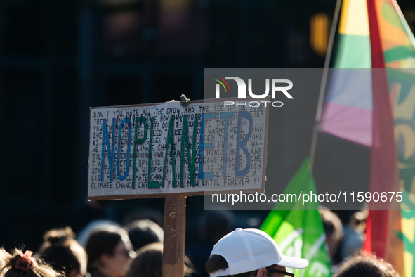 Thousands of people take part in a climate demonstration as part of the Fridays for Future climate action movement in Cologne, Germany, on S...