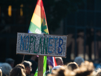 Thousands of people take part in a climate demonstration as part of the Fridays for Future climate action movement in Cologne, Germany, on S...