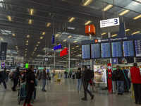 A general view of Orly Airport in Paris, France, on September 18, 2024. Airports Council International (ACI) World releases its latest air t...